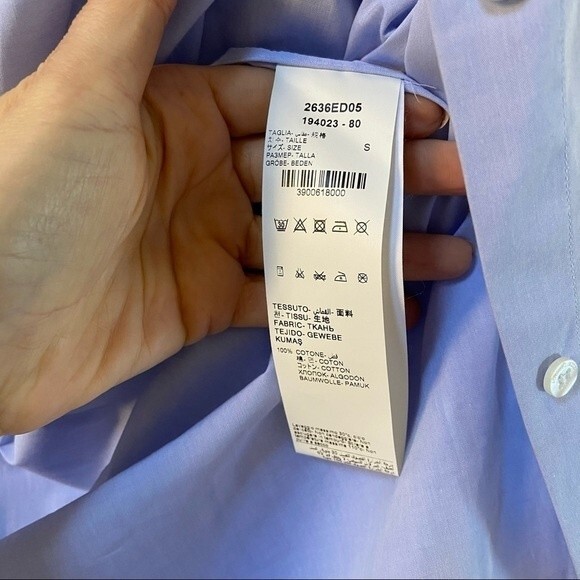 Manuel Ritz Classic Oxford Cotton Shirt S NWT - Picture 7 of 12